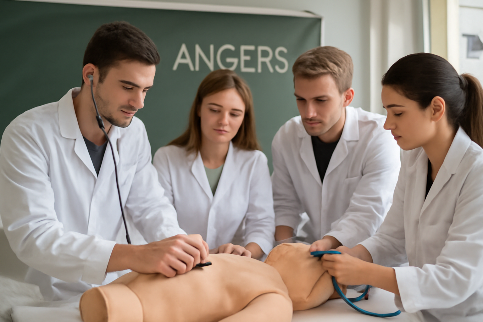 étudiants en formation santé à Angers