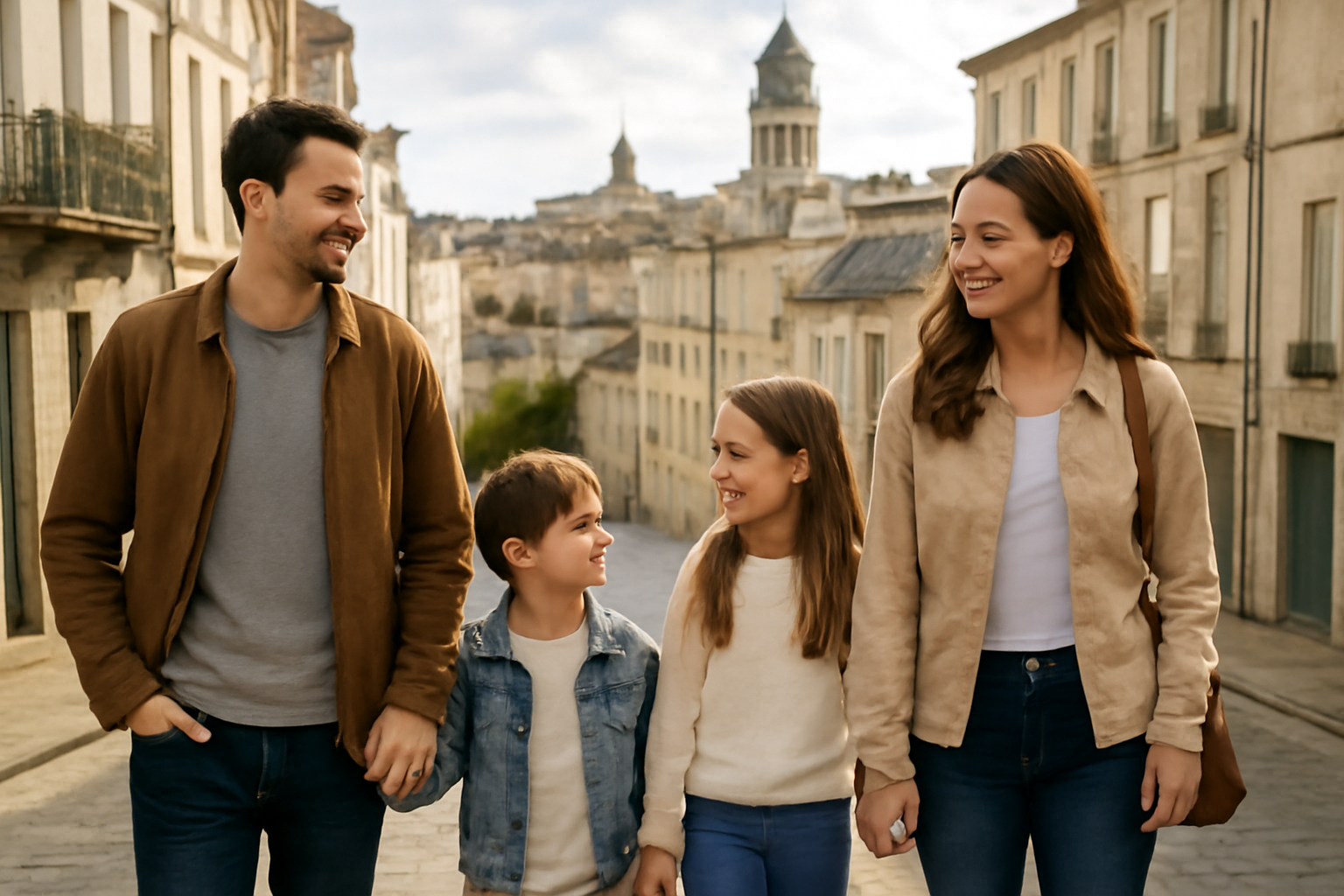 famille en balade à Angoulême