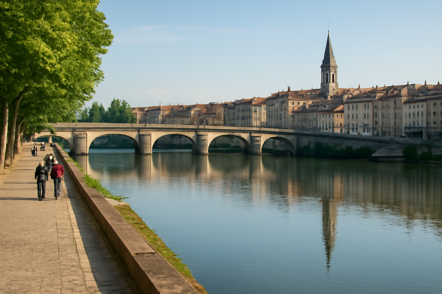 bords de Saône à Mâcon